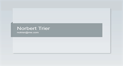 Desktop Screenshot of norberttrier.com